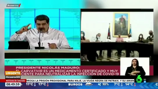 Las "gotitas milagrosas" de Maduro ya no "neutralizan el COVID-19": el presidente matiza y habla de "complemento antiviral" Las "gotitas milagrosas" de Maduro ya no "neutralizan el COVID-19": el presidente matiza y habla de "complemento antiviral"