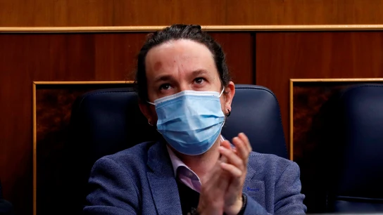 Pablo Iglesias, durante un pleno en el Congreso de los Diputados. Pablo Iglesias, durante un pleno en el Congreso de los Diputados.