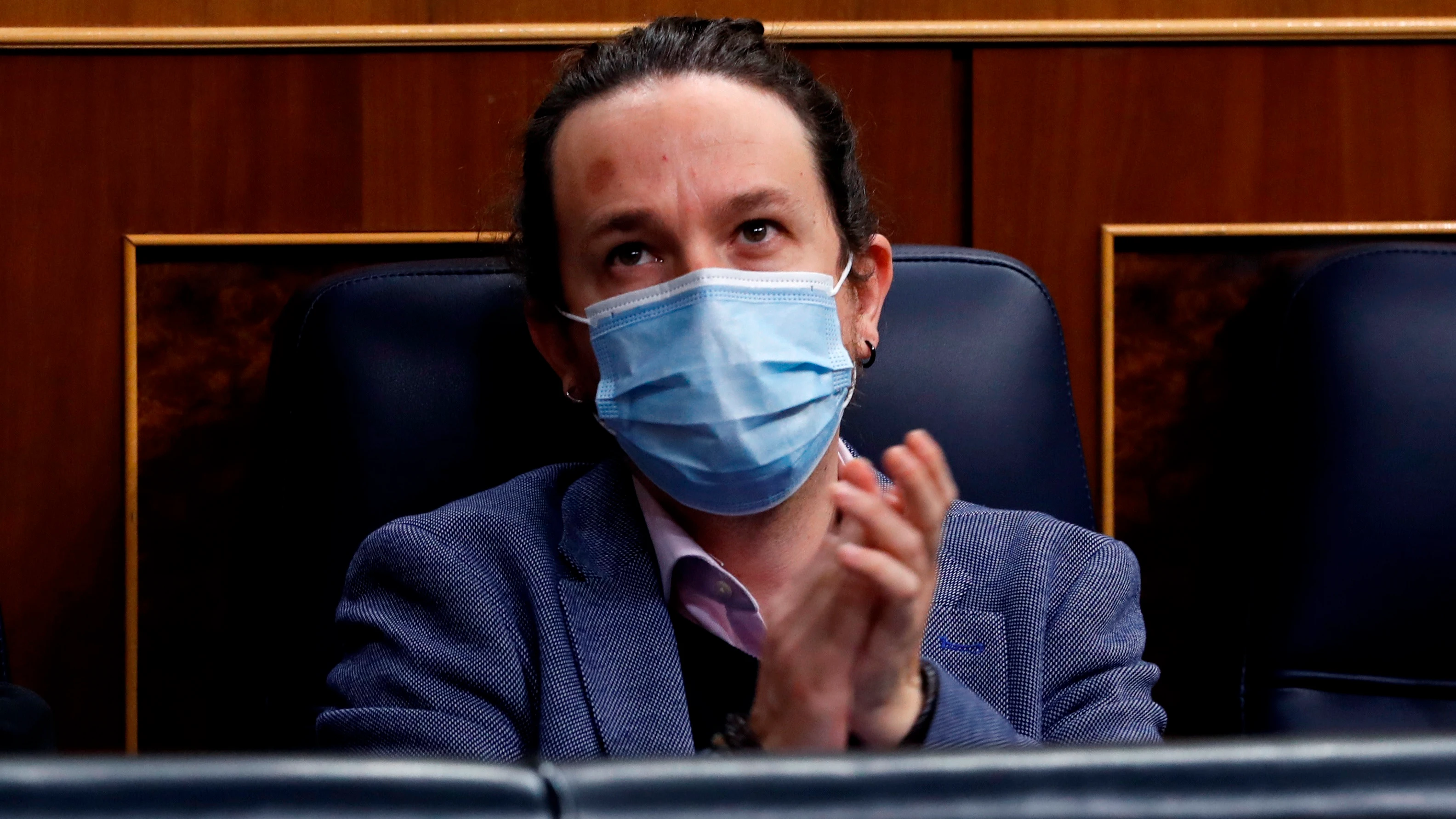 Pablo Iglesias, durante un pleno en el Congreso de los Diputados.