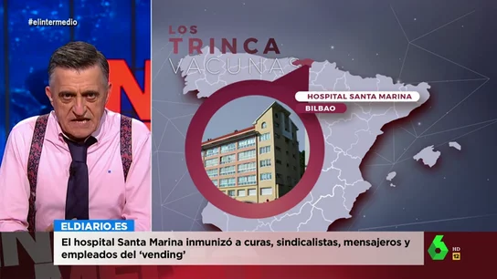 La indignación de Wyoming con el hospital de Bilbao que vacunó desde curas a sindicalistas La indignación de Wyoming con el hospital de Bilbao que vacunó desde curas a sindicalistas