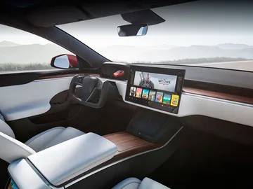 El interior de los Tesla Model S Plaid El interior de los Tesla Model S Plaid