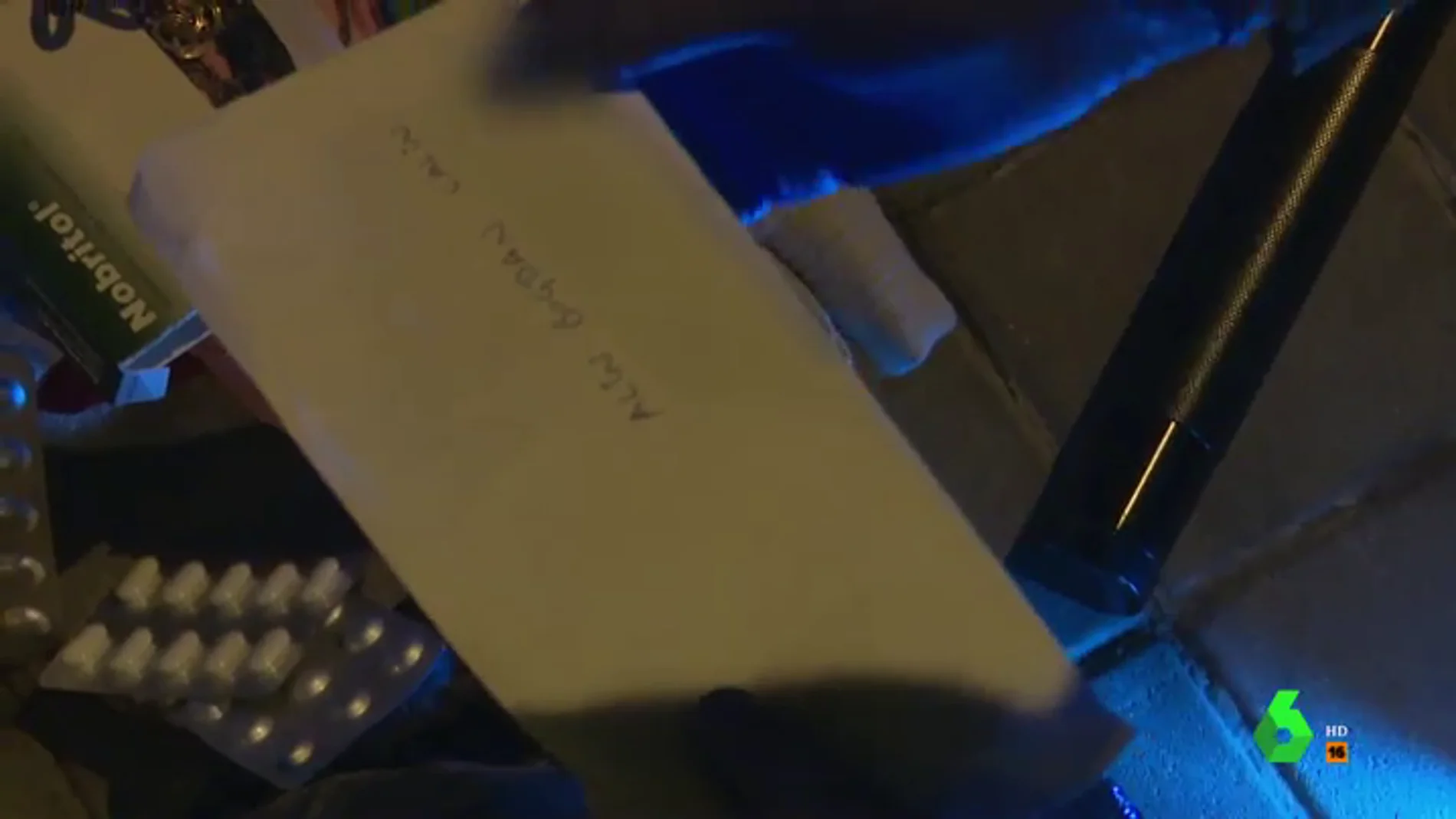 Imagen de una carta de La Veneno a su novio encontrada por la Policía