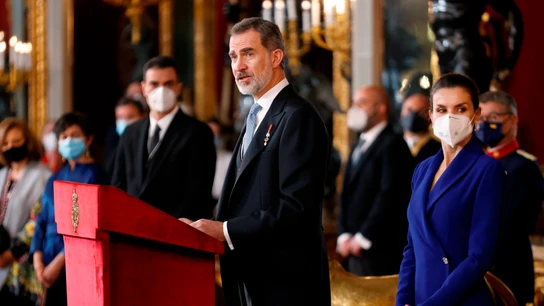 El rey Felipe VI, acompañado de la reina Letizia El rey Felipe VI, acompañado de la reina Letizia