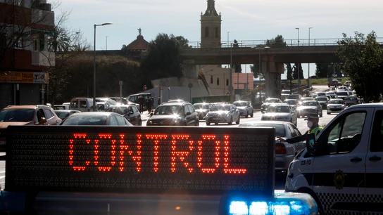Imagen de un control policial Imagen de un control policial