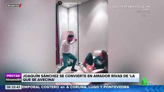 La desternillante imitación de Joaquín Sánchez a Amador Rivas junto a su mujer: "Eeeespartaco" La desternillante imitación de Joaquín Sánchez a Amador Rivas junto a su mujer: "Eeeespartaco"