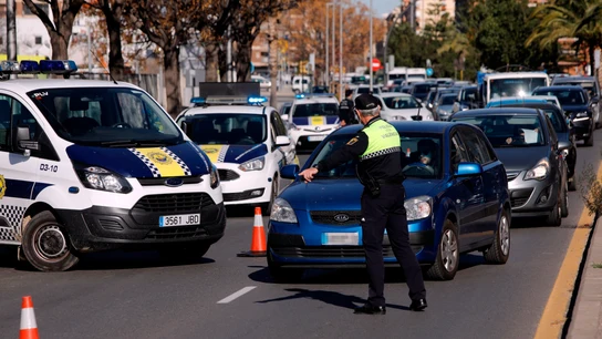 Imagen de un control policial Imagen de un control policial