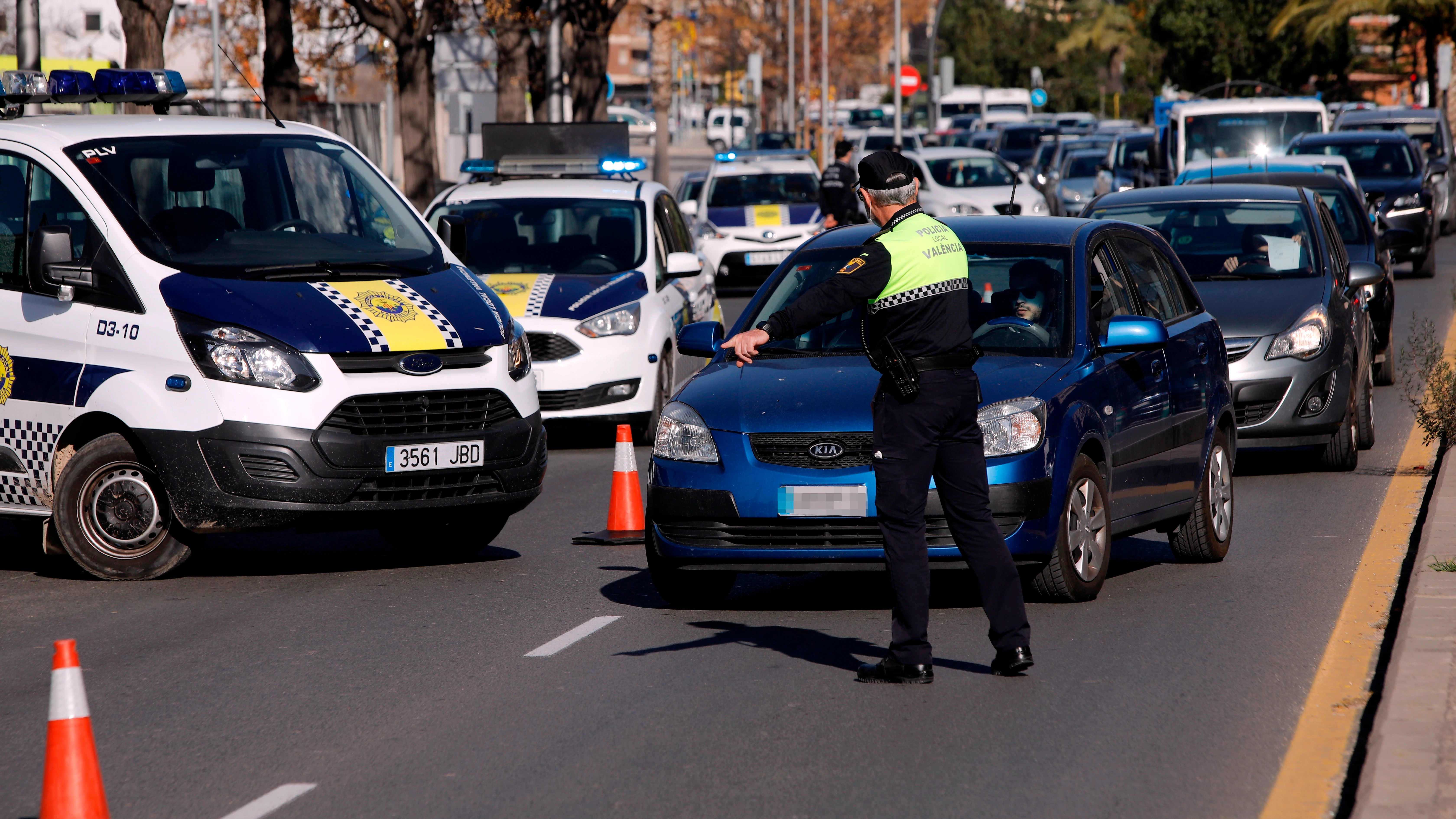 Imagen de un control policial