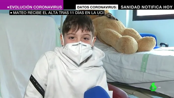 Mateo sale del hospital tras 11 días en la UCI por COVID: "Gracias a todos los que me han estado cuidando"