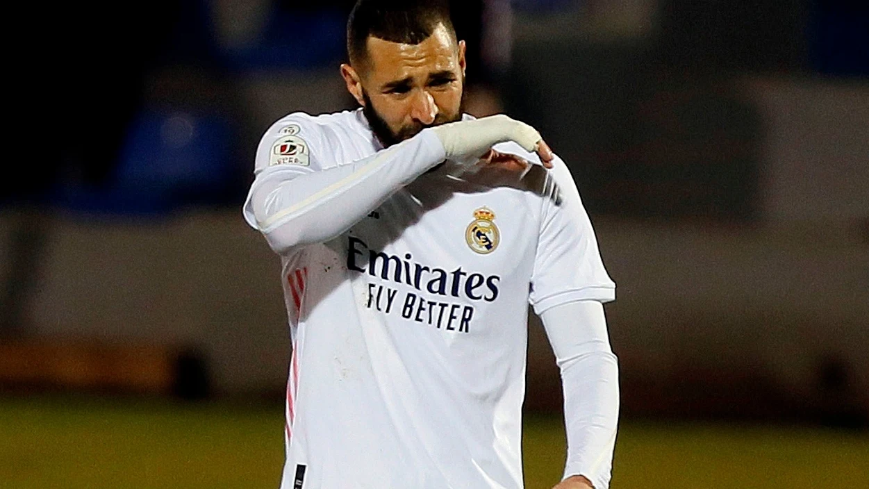 Benzema, con el Real Madrid