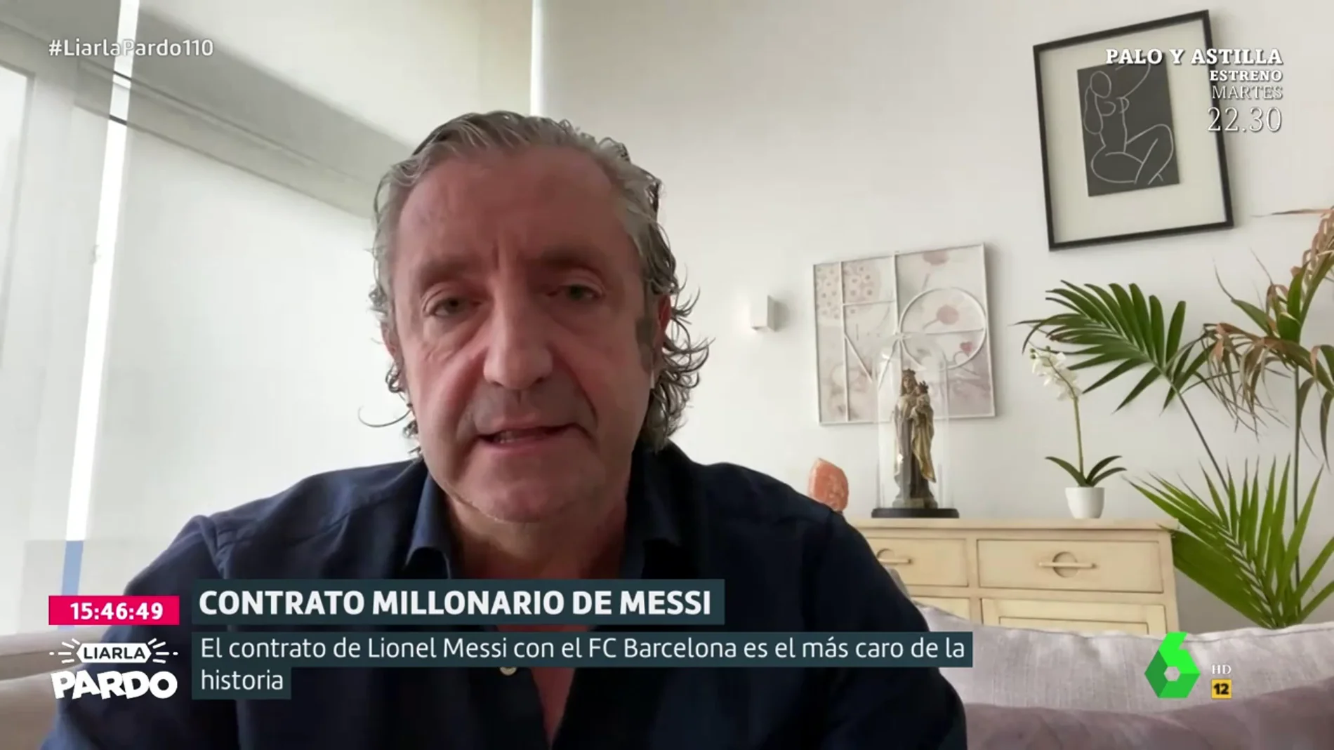 Josep Pedrerol, tras saberse el sueldo de Messi: "El séptimo mejor pagado en el Barça gana más que el primero del Real Madrid"