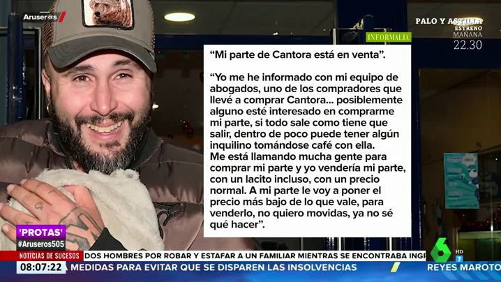 Kiko Rivera pone a la venta su parte de Cantora: "Dentro de poco habrá un inquilino tomándose el café con Isabel Pantoja)"