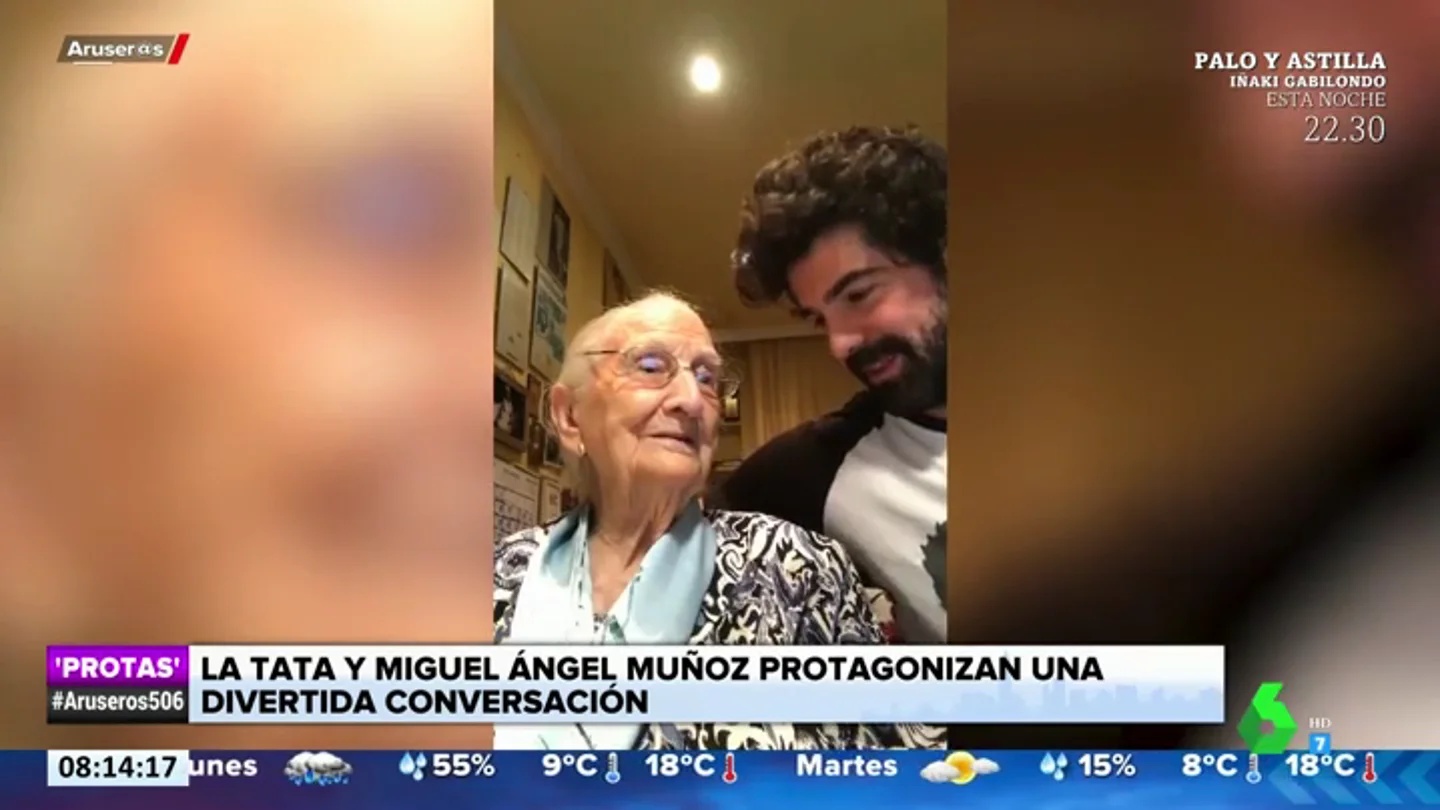La divertida conversación entre Miguel Ángel Muñoz y su abuela sobre '50 sombras de Grey' La divertida conversación entre Miguel Ángel Muñoz y su abuela sobre '50 sombras de Grey'