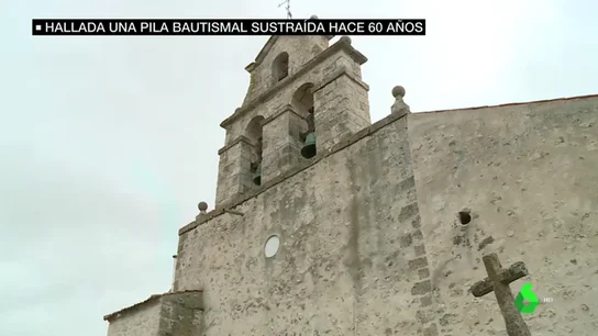 Encuentran la pila bautismal. pila bautismal Franco