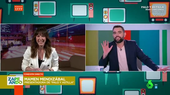El lapsus de Mamen Mendizábal en pleno directo que deja loco a Dani Mateo: "¡Cuidado, Mamen!" El lapsus de Mamen Mendizábal en pleno directo que deja loco a Dani Mateo: "¡Cuidado, Mamen!"