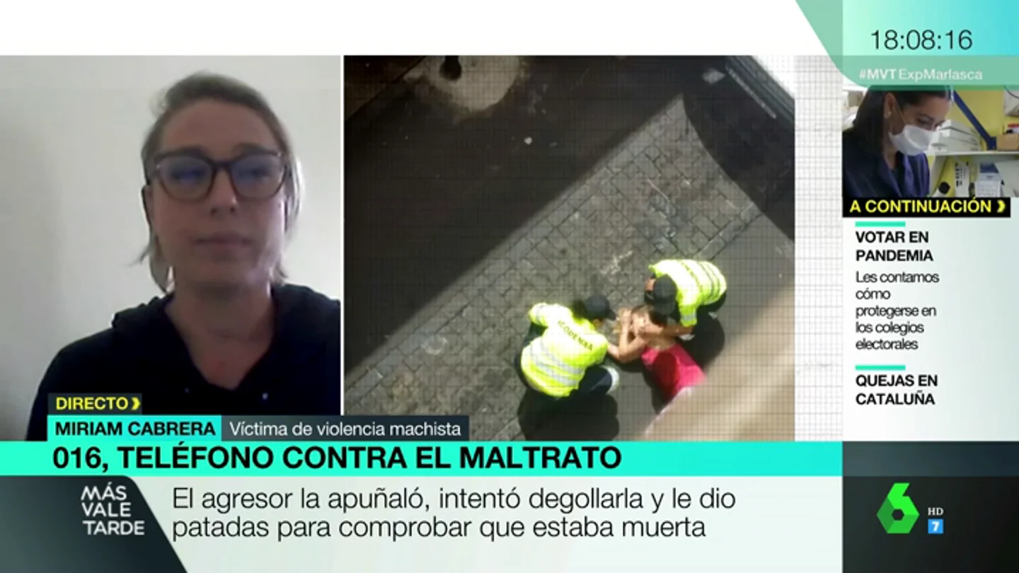 El estremecedor relato de una víctima de violencia machista: "Fueron casi cuatro horas, varias puñaladas, me degolló" El estremecedor relato de una víctima de violencia machista: "Fueron casi cuatro horas, varias puñaladas, me degolló"