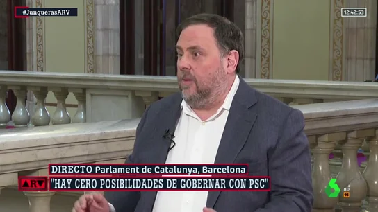 Oriol Junqueras, en 'ARV' Oriol Junqueras, en 'ARV'