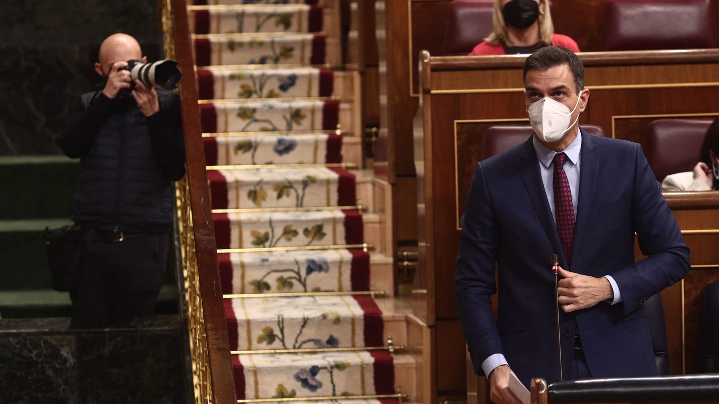 El presidente del Gobierno, Pedro Sánchez, durante una sesión de control al Gobierno, en Madrid en diciembre. Sesión de Control del Gobierno