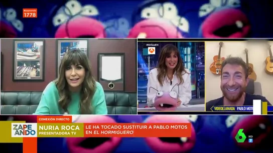 Nuria Roca desvela cómo le confesó Pablo Motos que debía sustituirle en El Hormiguero una hora antes del directo Nuria Roca desvela cómo le confesó Pablo Motos que debía sustituirle en El Hormiguero una hora antes del directo