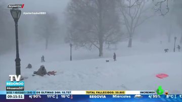 Las imágenes de la nevada histórica que ha caído en Nueva York