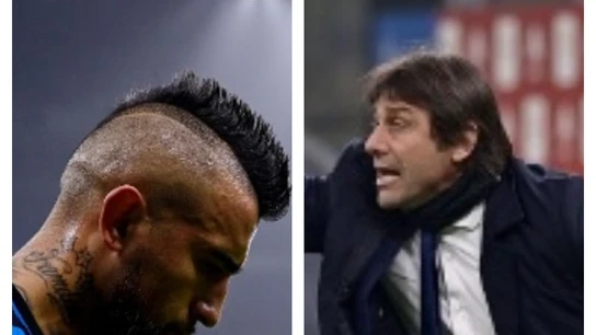 Arturo Vidal y Antonio Conte Arturo Vidal y Antonio Conte