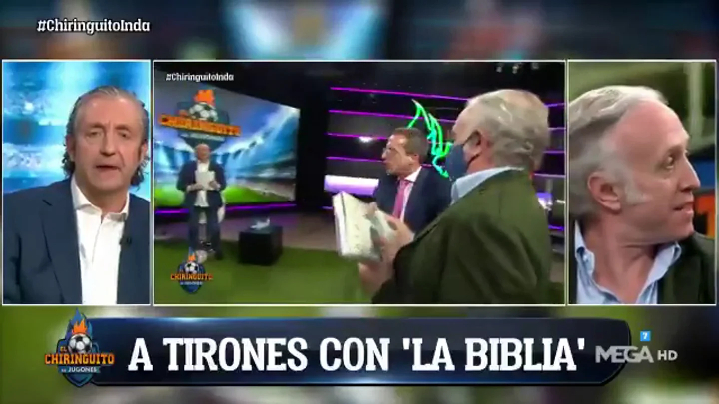 Inda le quita la 'Biblia' a Soria y Cristóbal abandona el plató Inda le quita la 'Biblia' a Soria y Cristóbal abandona el plató