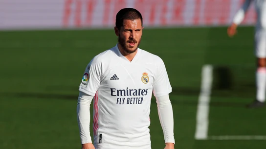 Eden Hazard, durante un partido con el Real Madrid. Eden Hazard, durante un partido con el Real Madrid.