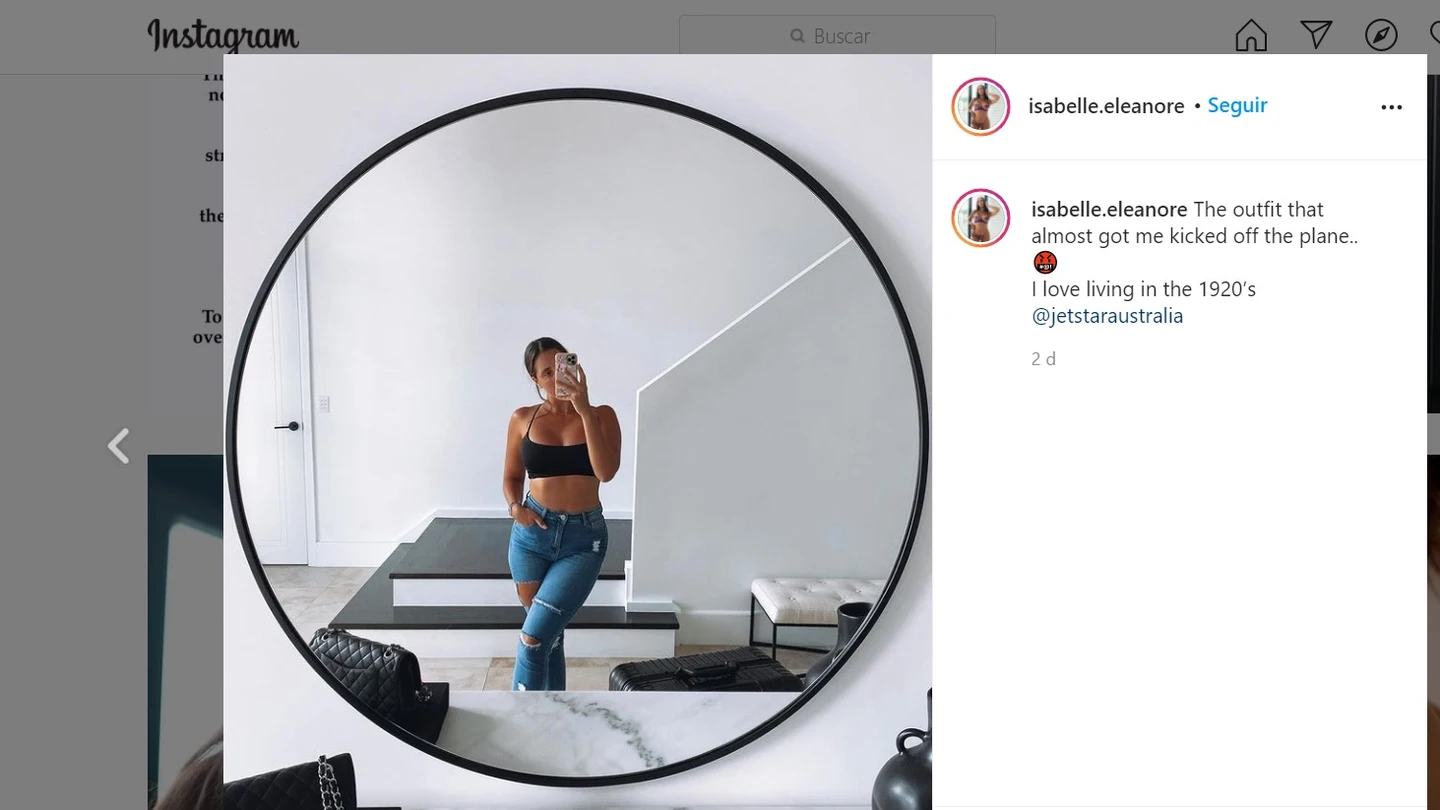 La joven ha compartido en las redes una fotografía del top que llevaba. La joven ha compartido en las redes una fotografía del top que llevaba.