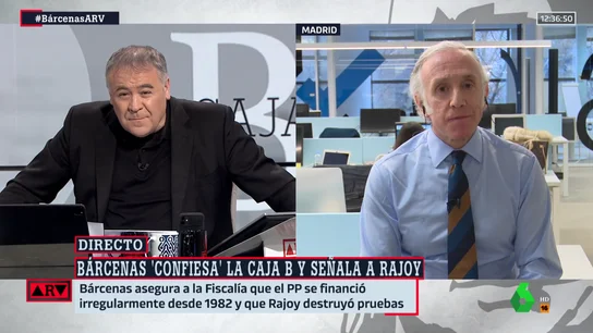 Eduardo Inda, con Antonio García Ferreras en Al Rojo Vivo Inda, sobre el caso Bárcenas