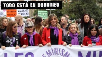 El PSOE, en la manifestación del 8M (Archivo)