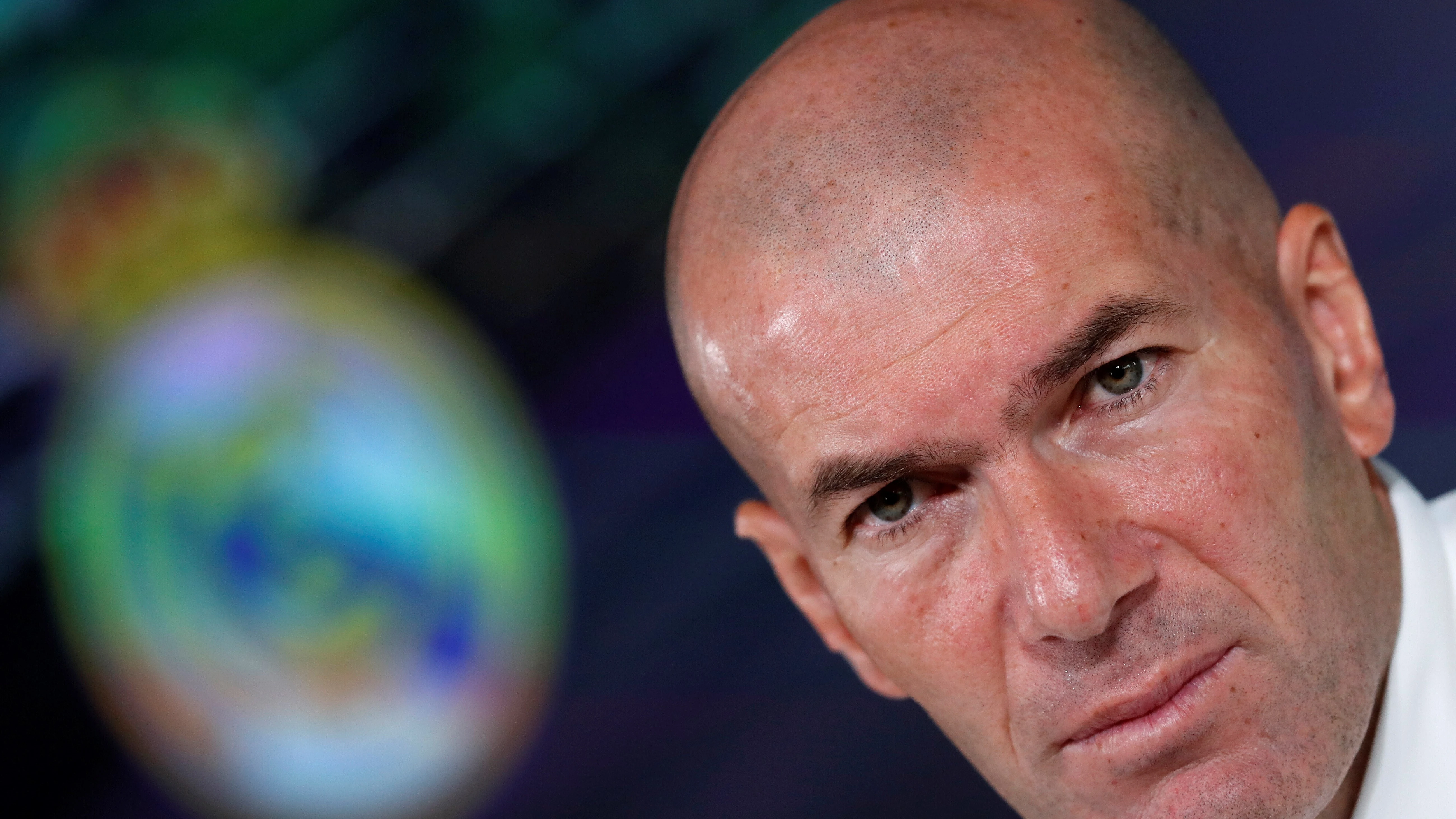 Zinedine Zidane, en rueda de prensa