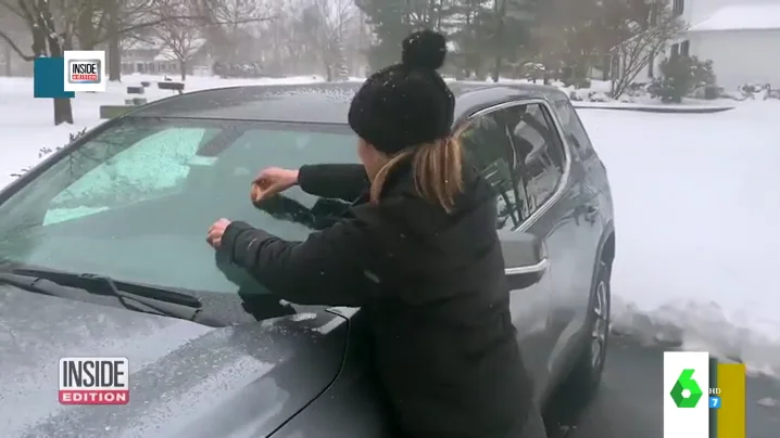 Nieve en el coche