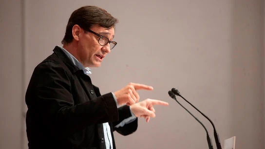 Salvador Illa, durante una comparecencia. Salvador Illa, durante una comparecencia.