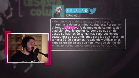 La tajante respuesta de laSexta Columna a El Rubius tras su crítica a los medios tradicionales La tajante respuesta de laSexta Columna a El Rubius tras su crítica a los medios tradicionales