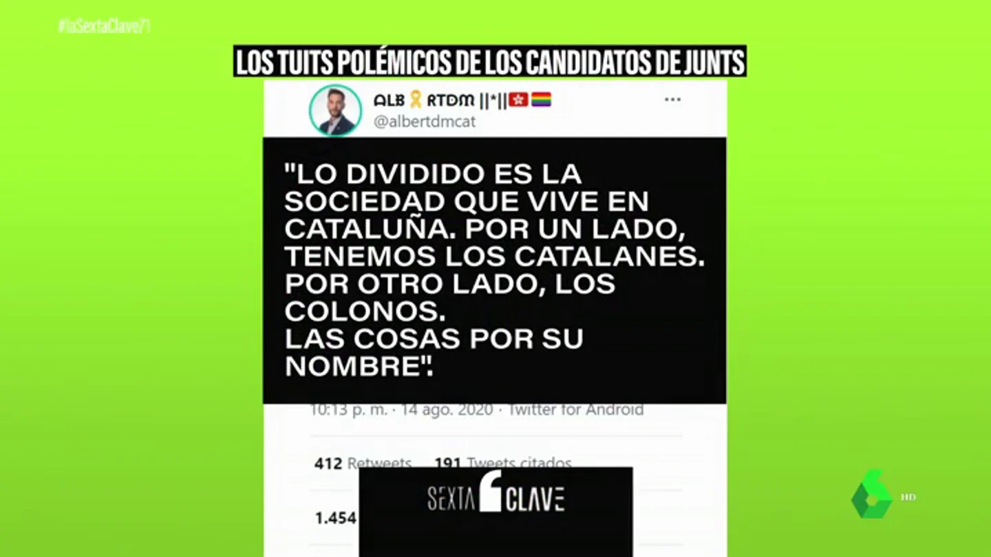 Los tuits más polémicos de los candidatos de Junts Los tuits más polémicos de los candidatos de Junts