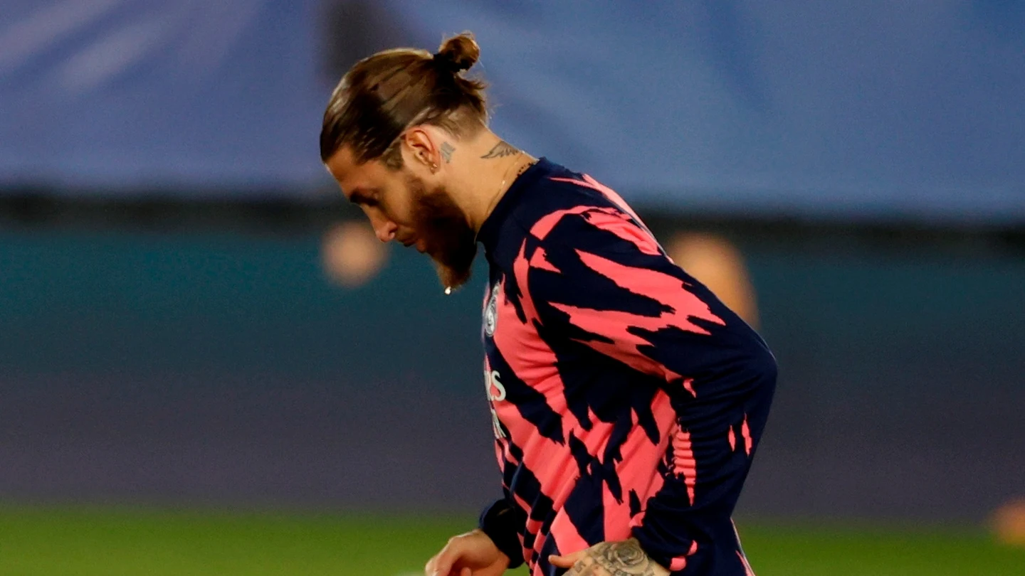 Sergio Ramos, en un calentamiento Sergio Ramos, en un calentamiento