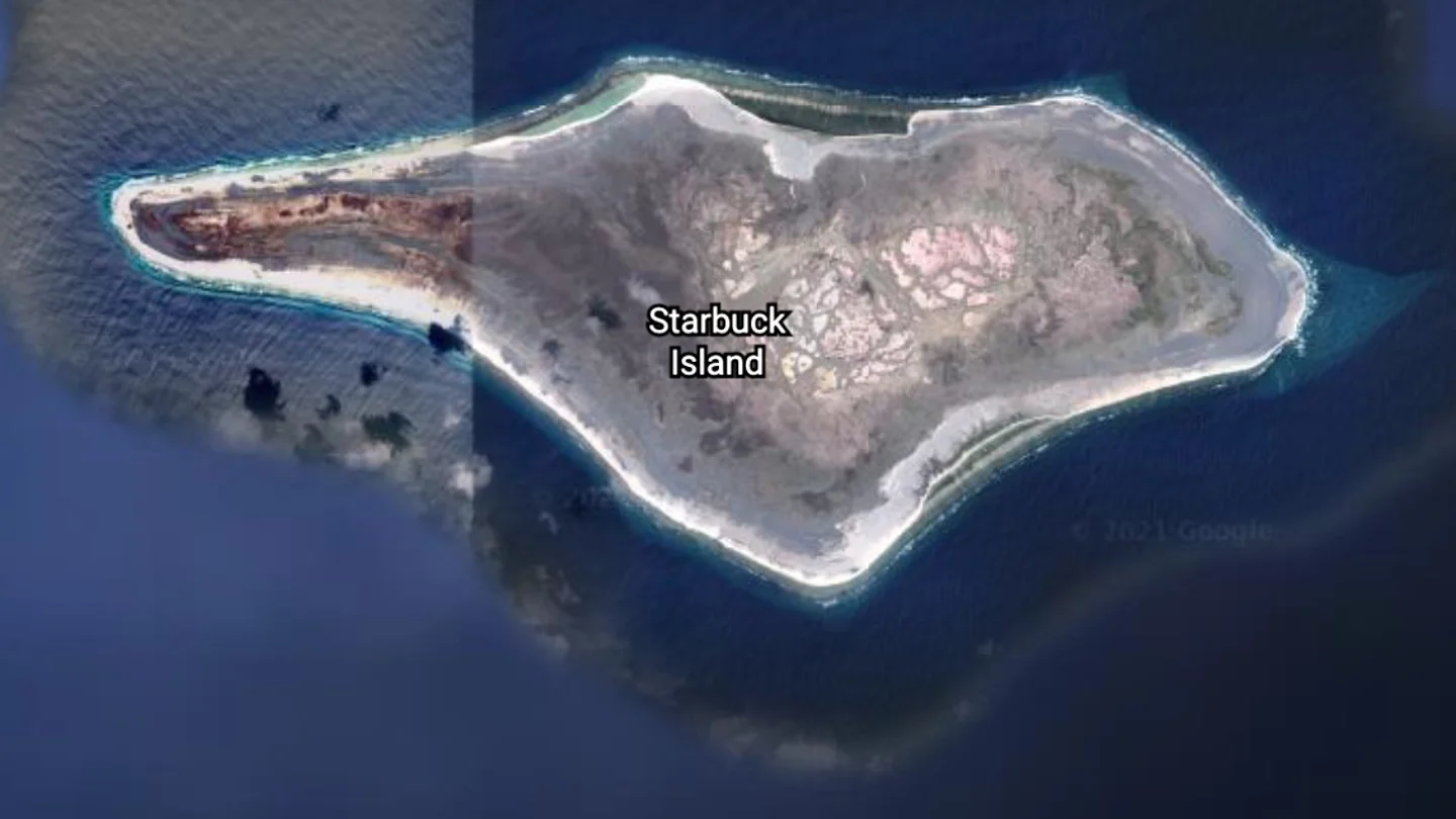 Isla Starbuck, en el Océano Pacífico Isla Starbuck, en el Océano Pacífico