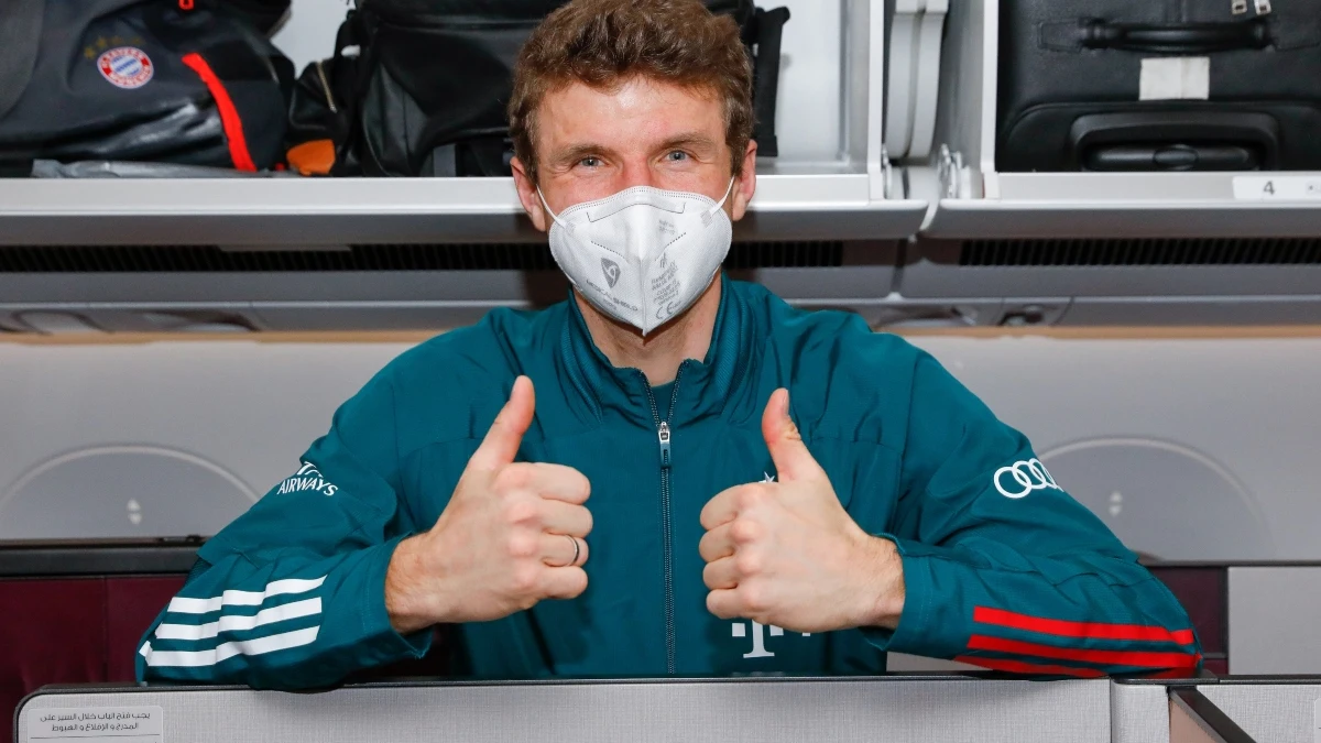 Muller, en el aeropuerto de Berlín