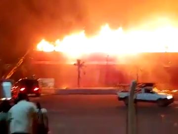 Grave incendio en el circuito de Argentina de MotoGP