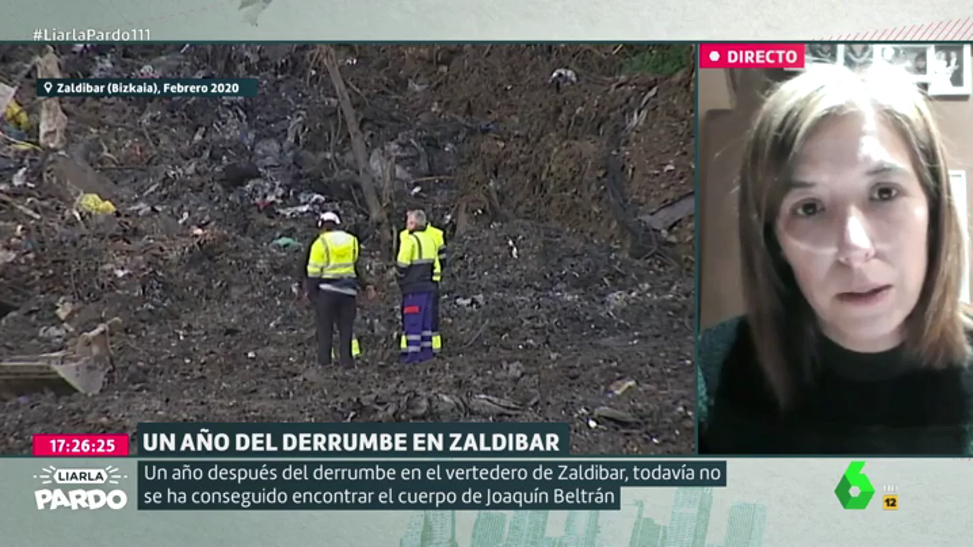 Habla la familia de Joaquín Beltrán, desaparecido en Zaldibar: "Necesitamos el compromiso de que no se sellará el vertedero"