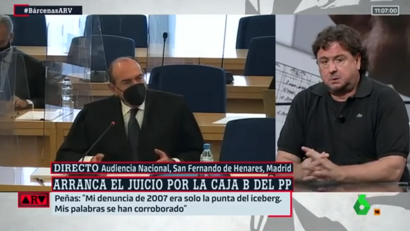 José Luis Peñas, en Al Rojo Vivo Trama gurtel bárcenas