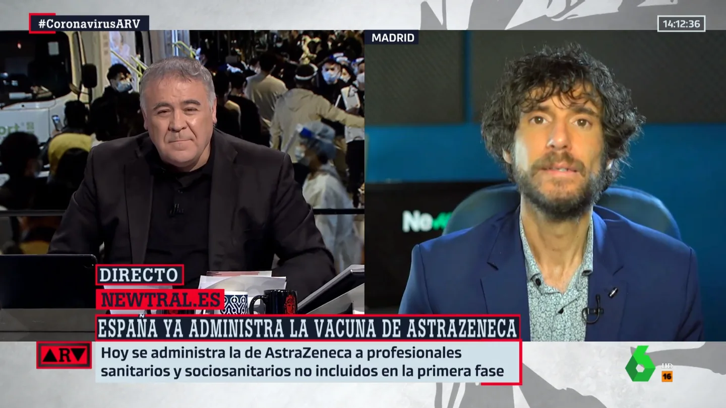 El periodista, Mario Viciosa, en Al Rojo Vivo Mario Viciosa ARV