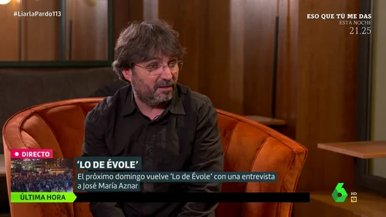 Jordi Évole desvela cómo es el inicio de la entrevista con José María Aznar en Lo de Évole Jordi Évole desvela cómo es el inicio de la entrevista con José María Aznar en Lo de Évole