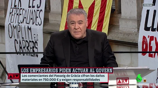 Ferreras, contundente sobre los disturbios. Ferreras, contundente sobre los disturbios.