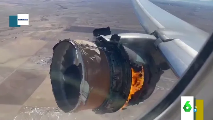 El impactante vídeo que muestra cómo se vio desde dentro del avión las llamas del motor que ardió en pleno vuelo 