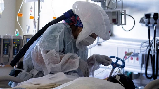 Sanitario y paciente en Estados Unidos Sanitario y paciente en Estados Unidos