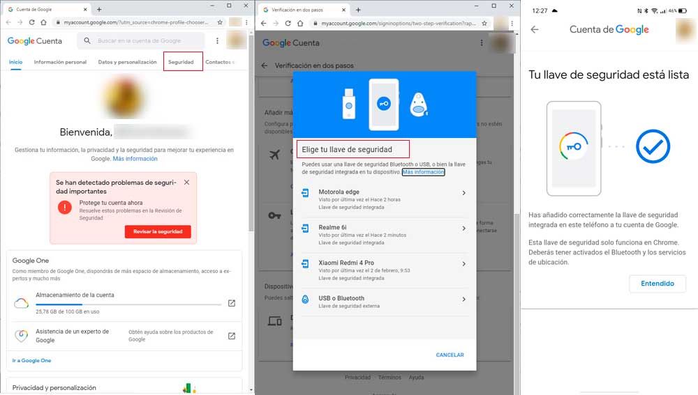 Convirtiendo el móvil en una llave de seguridad
