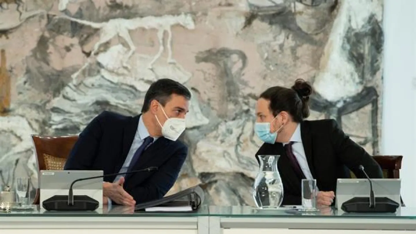 Pedro Sánchez y Pablo Iglesias en el COnsejo de Ministros Pedro Sánchez y Pablo Iglesias en el COnsejo de Ministros