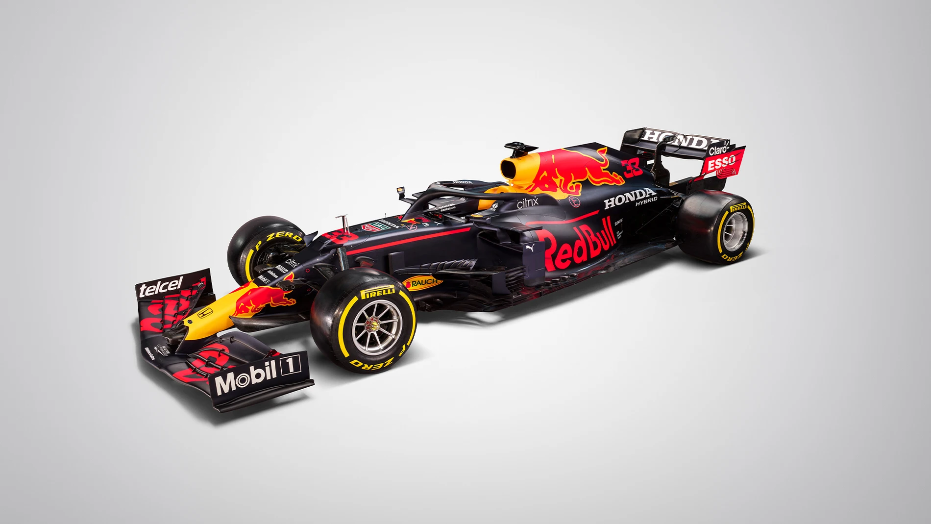 El RB16B con el que rodarán Max Verstappen y Sergio Pérez este 2021
