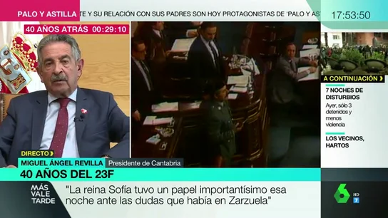 Revilla explica "el papel fundamental de la reina Sofía" en el 23F: "Fue muy importante ante las dudas que existían en Zarzuela" Revilla explica "el papel fundamental de la reina Sofía" en el 23F: "Fue muy importante ante las dudas que existían en Zarzuela"