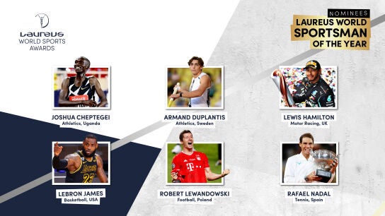 Nominados a los premios Laureus en la categor&iacute;a de mejor deportista masculino